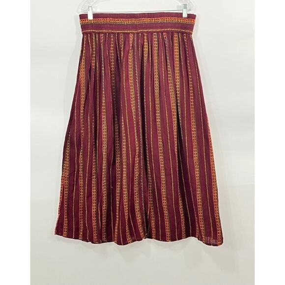 ACE & JIG Sz 1x Garnet Stripe Rara Midi Skirt - Picture 3 of 6